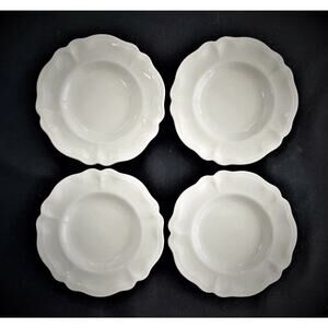RED-CLIFF Ironstone China HEIRLOOM Pattern 4- BREAD & BUTTER PLATES 6 3/4"